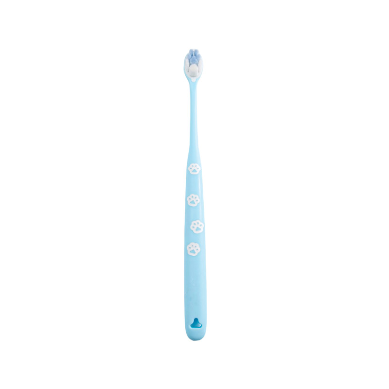 PP/TPE cat paw pattern handle, ultra-fine soft PBT bristles, mini children's deep cleaning toothbrush PP/TPE cat paw pattern handle, ultra-fine soft PBT bristles, mini children's deep cleaning toothbrush